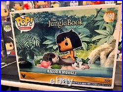 SIGNED Bruce Reitherman Disney Baloo & Mowgli Funko Pop! Moment with COA