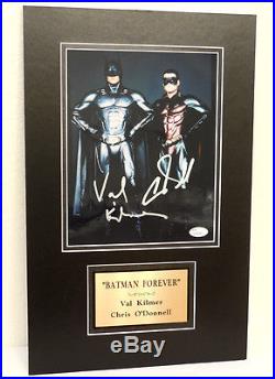 (SSG) VAL KILMER & CHRIS O'DONNELL Signed 8X10 Batman Photo with a JSA COA