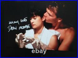 STUNNING DEMI MOORE IN GHOST Genuine signed 12x8 with coa SUPERB ITEM