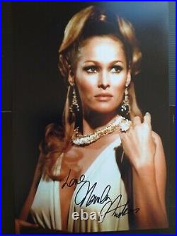 STUNNING URSULA ANDRESS in SHE Genuine signed 12x8 with coa SUPERB ITEM