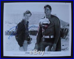 SUPERMAN movie photo signed by CHRISTOPHER REEVE & MARC MCCLURE, with COA, 8x10