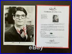 SUPERMAN photo signed by CHRISTOPHER REEVE, with COA, 8x10