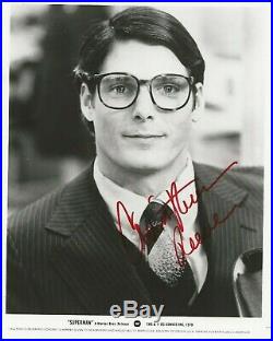 SUPERMAN photo signed by CHRISTOPHER REEVE, with COA, 8x10