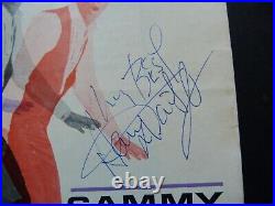 Sammy Davis Jnr Signed Programme WIth AFTAL Dealer COA