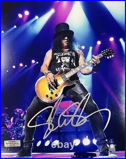 Saul Hudson'Slash' Guns'N' Roses Signed Autographed 10x8 Photo with COA