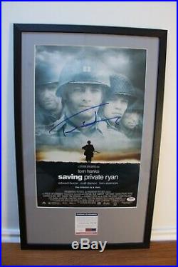 Saving Private Ryan Signed Movie Poster, Tom Hanks Autograph With PSA COA