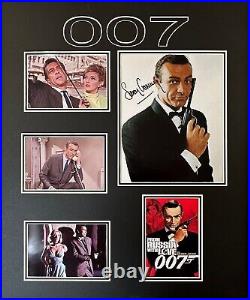 Sean Connery James Bond 007 Genuine Autograph Photo Display Very Rare With Coa