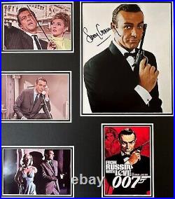 Sean Connery James Bond 007 Genuine Autograph Photo Display Very Rare With Coa