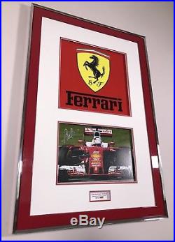 Sebastian Vettel Limited Edition Ferrari F1 Framed Hand Signed with COA