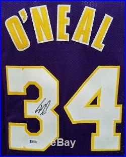 Shaquille O'neal Autographed/signed Custom Jersey With Beckett Coa