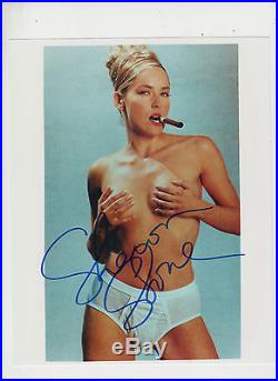 Sharon Stone 20cm x 25cm signed photograph with COA