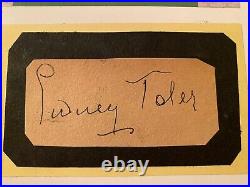 Sidney Toler Signed Autographed Card With COA Photos Charlie Chan Movies RARE