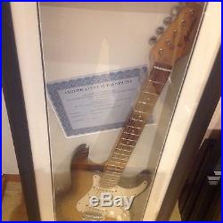 Signed Alice cooper Galveston solid body electric guitar framed, with coa