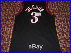 Signed Allen Iverson with COA autographed Philadelphia 76ers NBA Jersey