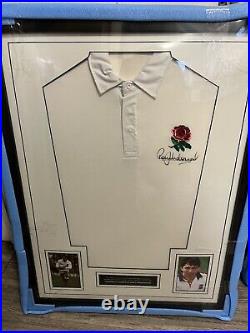 Signed And Framed Rory Underwood Rugby Shirt With COA