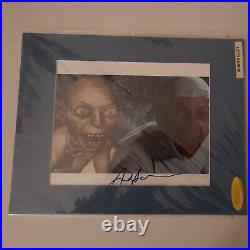 Signed Andy Serkis LOTR with COA Lord of The Rings Gollum Photo Rare