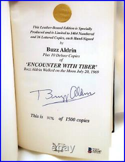 Signed BUZZ ALDRIN Encounter With Tiber Limited Hardcover BOOK Beckett BAS Coa