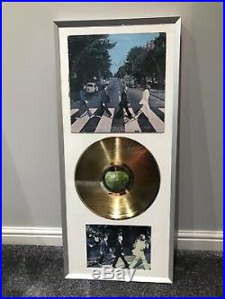 Signed Beatles Abbey Road In Frame With COA The Beatles