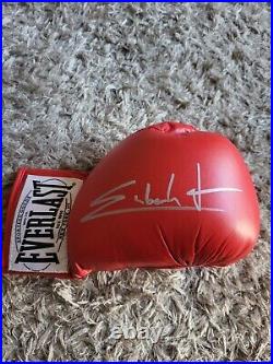 Signed Eubank Jr Glove With Coa