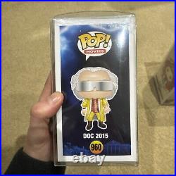 Signed FUNKO POP 960 Doc 2015 Christopher LLOYD Autographed with COA