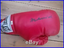Signed Muhammad Ali Boxing Glove with COA AFTAL