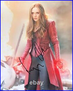 Signed Photo of Elizabeth Olsen Scarlet Witch with COA