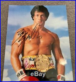 Signed photo by Sylvester stallone (Rocky Balboa) with COA