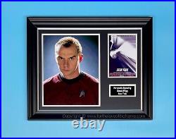 Simon Pegg Signed Star Trek Photo Framed With Proof & COA Movie Autograph Poster