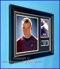Simon Pegg Signed Star Trek Photo Framed With Proof & COA Movie Autograph Poster