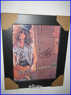 Slash Guns N' Roses Hand Signed Photograph (8x10) Framed With CoA