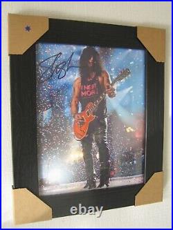 Slash Guns N' Roses Hand Signed Photograph (8x10) Framed With CoA