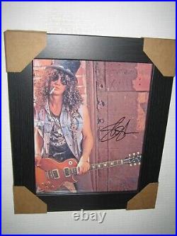 Slash Guns N' Roses Hand Signed Photograph (8x10) Framed With CoA