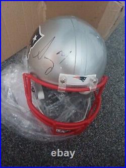 Sony Michel Full Size Signed Rep Helmet With COA New England Patriots