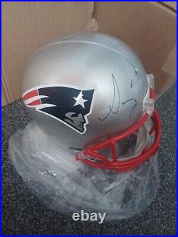 Sony Michel Full Size Signed Rep Helmet With COA New England Patriots