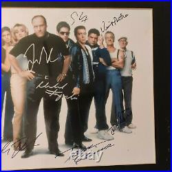 Sopranos Cast Signed Photo With Certificate COA Large 54x40cm James Gandolfini