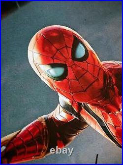 Spider Man Poster Tom Holland Signed 27x40 With OFFICIAL COA Authentication