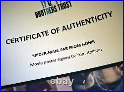 Spider Man Poster Tom Holland Signed 27x40 With OFFICIAL COA Authentication