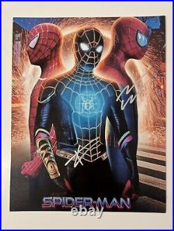 Spider-Man SIGNED Photo Tom, Andrew, Toby With COA