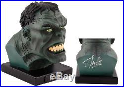 Stan Lee Autographed Alex Ross Hulk Mini Bust with Silver Ink BAS COA