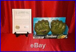 Stan Lee Hand Signed Incredible Hulk Hand Glove Fist With Hologram Coa Avengers