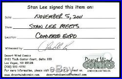 Stan Lee Meets Hardcover signed by Stan Lee with COA Spider-Man