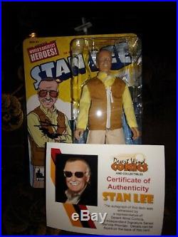 Stan Lee Retro 8 Inch Action Figure Autographed With COA
