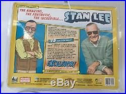 Stan Lee Retro 8 Inch Action Figure Two-Pack Autographed With COA #59