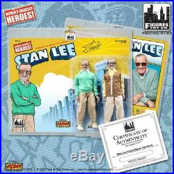 Stan Lee Retro 8 Inch Action Figure Two-Pack Autographed With COA #59