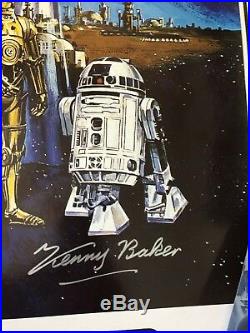 Star Wars A New Hope Original Poster 11 Cast Signed With COA. Limited Edition