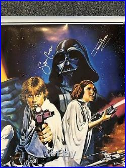 Star Wars A New Hope Original Poster 11 Cast Signed With COA. Limited Edition