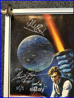 Star Wars A New Hope Original Poster 11 Cast Signed With COA. Limited Edition