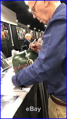 Star Wars Boba Fett Helmet Signed By Jeremy Bulloch With COA And Photo Proof