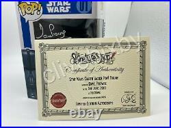 Star Wars Dave Prowse Hand Signed Darth Vader Funko Pop Star Wars #01 With Coa
