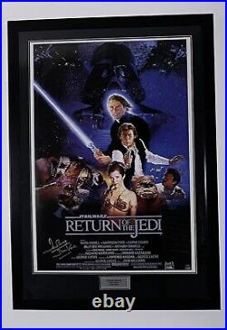 Star Wars Full Size Posters Signed And Framed With COA'S